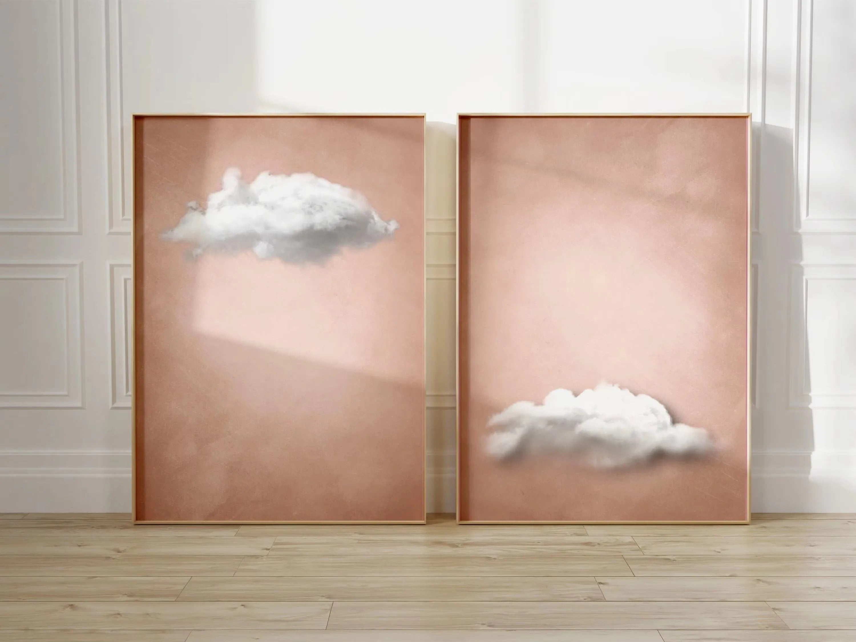 Abstract Blue Cloud Wall Art