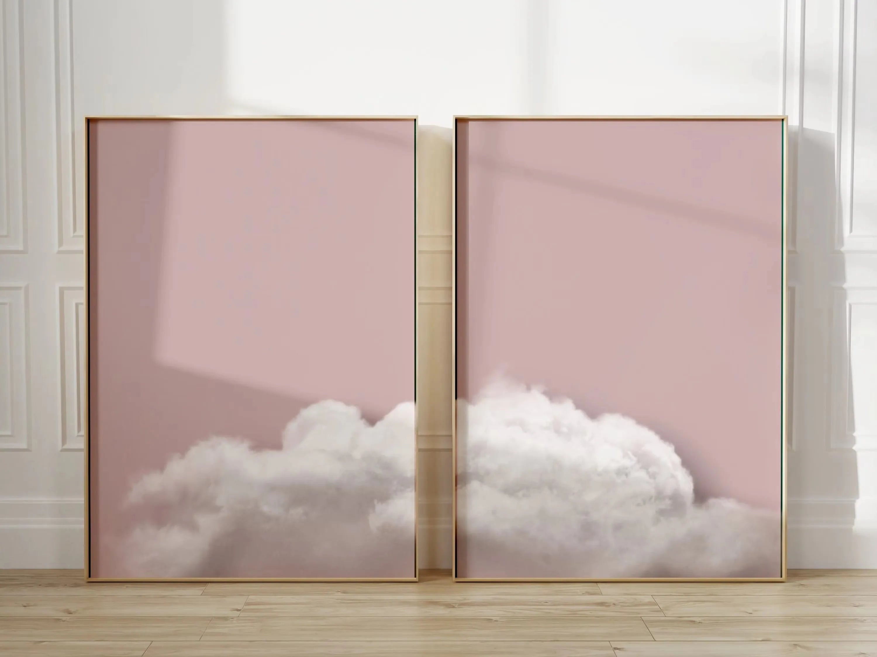 Abstract Blue Cloud Wall Art