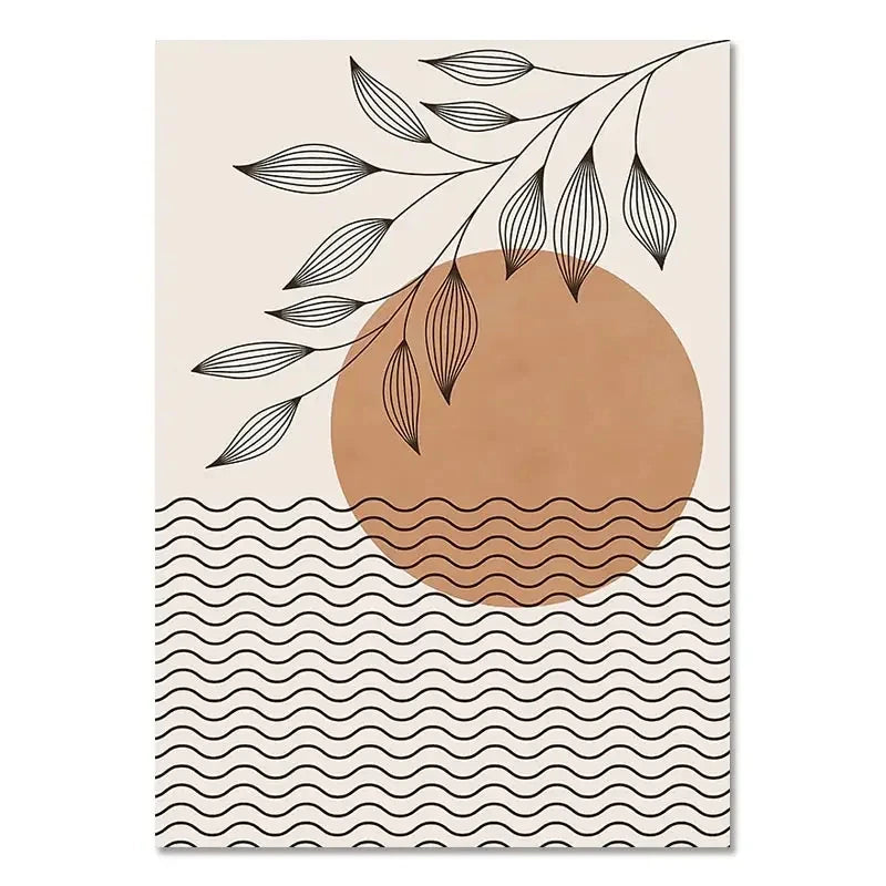 Bohemian Minimalist Canvas Wall Art