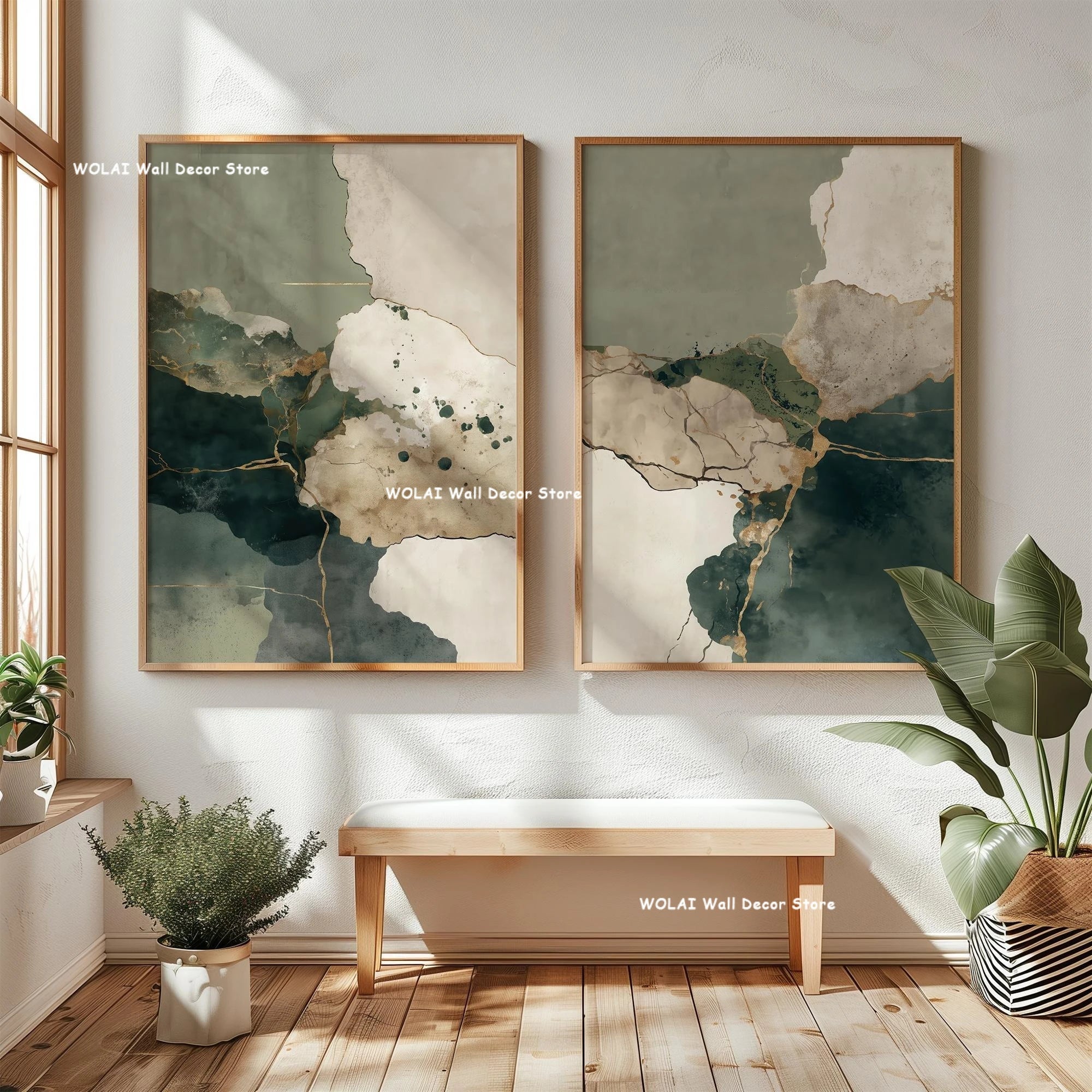 Japanese Wabi-Sabi Mountain Wall Art