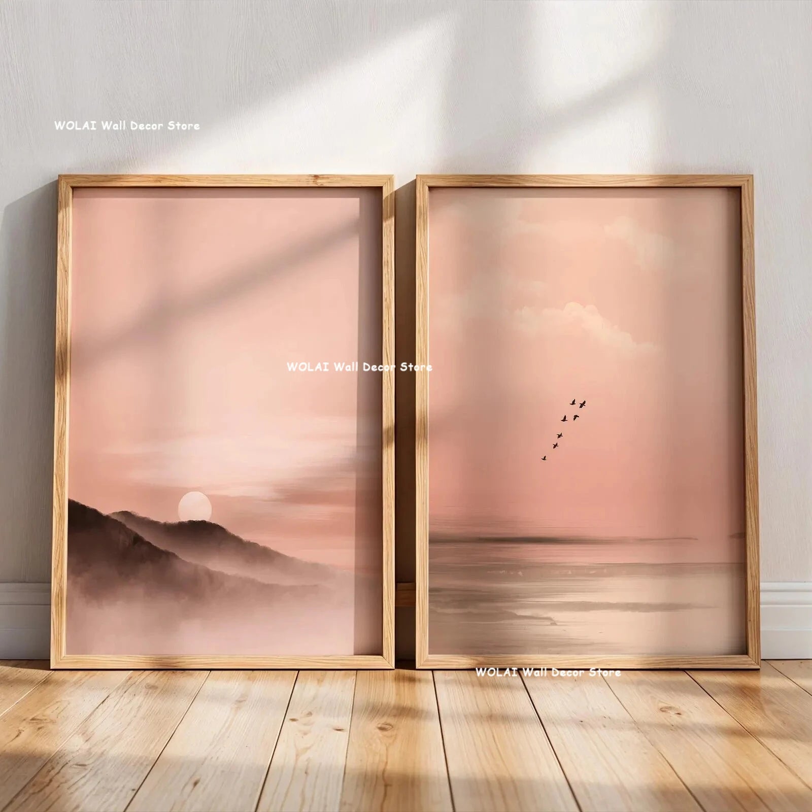 Japanese Wabi-Sabi Mountain Wall Art